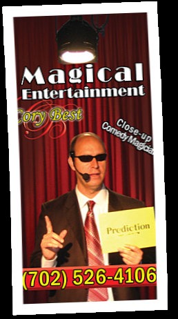 Cory Best - Magical Entertainment, close-up comedy magician, (702) 526-4106